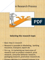 Steps in Research Process