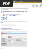 Repair Process in SAP CS - PartII (Cust Svce) - SCN