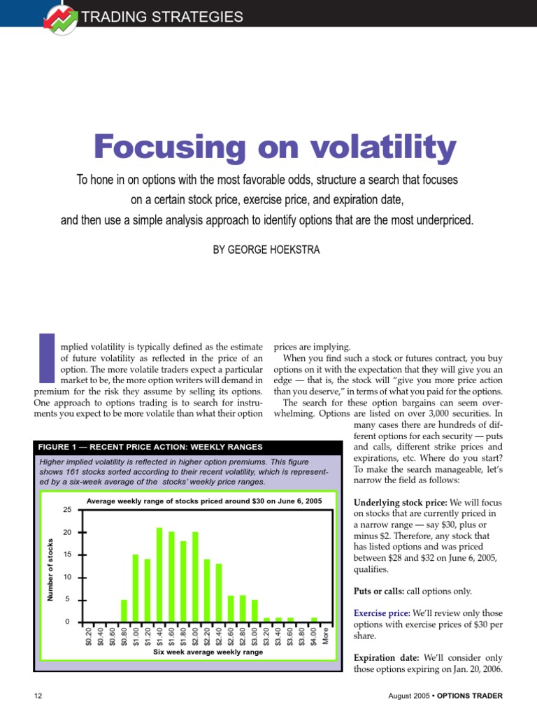 Options Trading: Finding Value in Volatility | PDF | Moneyness | Option ...