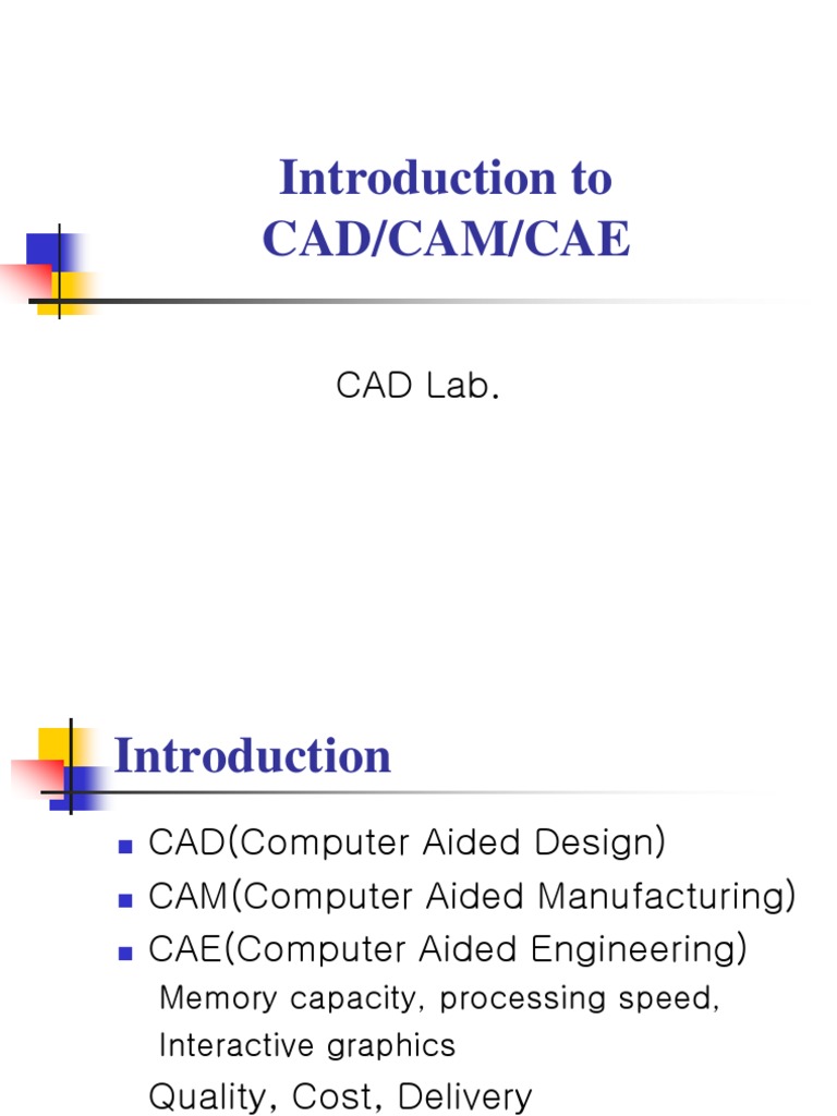 Introduction To CAD | PDF | Computer Aided Design | Numerical Control