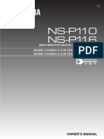 Home Cinemas Yamaha NS-P110 PDF