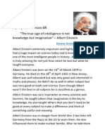 Albert Einstein: (TEEL Essay) by Sophie Pearson 6R