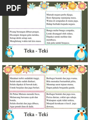 Koleksi Teka Teki Kanak Kanak Pdf