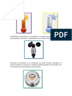 Termometro, Barometro, Pluviometro Usos PDF