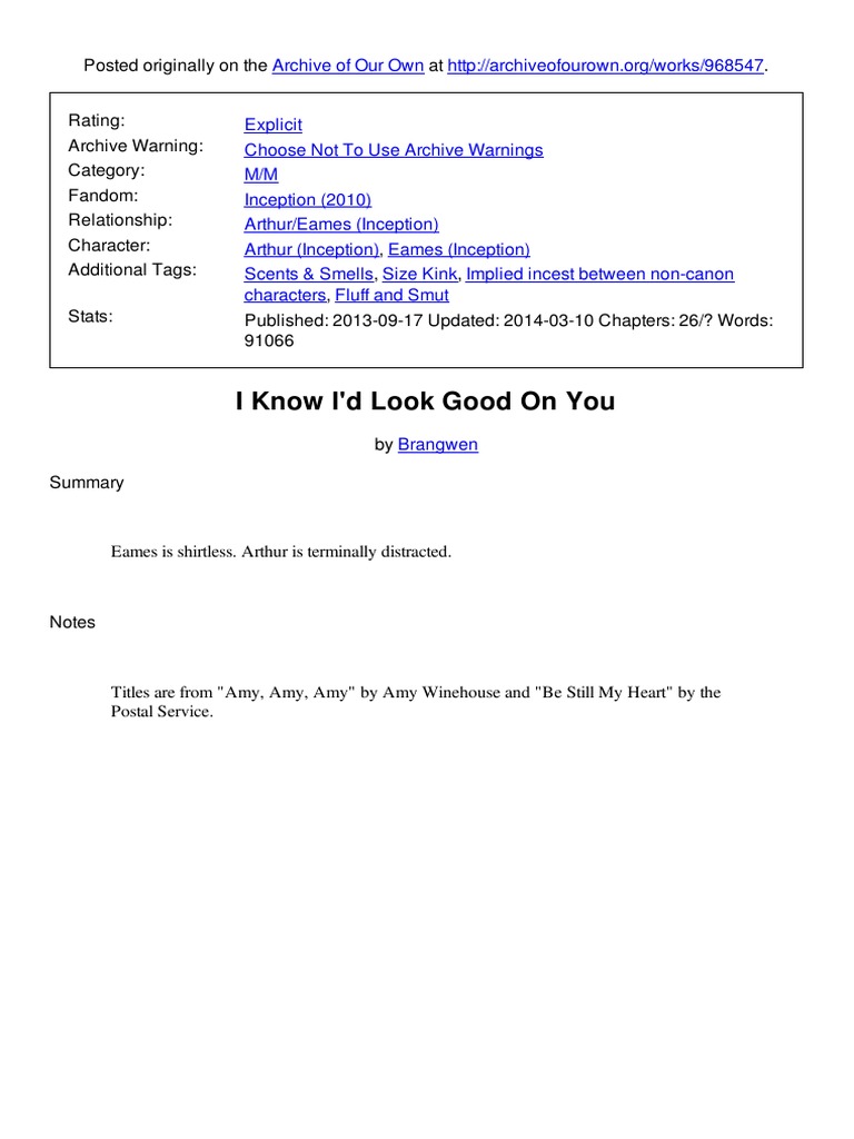 I Know Id Look Good On You PDF PDF Odor picture