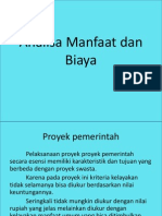 Analisa Manfaat Dan Biaya