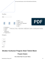 Struktur Kurikulum Program Studi Teknik Mesin - Fakultas Teknik Mesin Dan Dirgantara