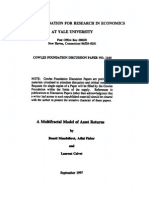 (Paper) Mandelbrot, Fisher & Calvet 1997 A Multifractal Model of Asset Returns - Cowles Foundation PDF