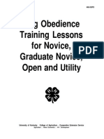 Dog Obedience Training Lessons for Novice,Graduate Novice,Open and Utility