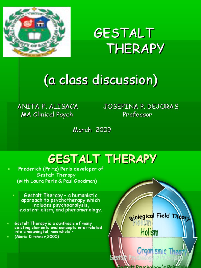 Gestalt Therapy PDF Gestalt Therapy Psychotherapy