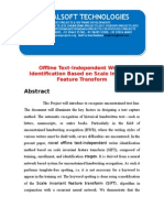 IEEE 2014 JAVA NETWORKING PROJECT Offline Text-Independent Writer Identification