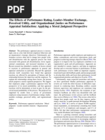 The Effects of Performance Rating, Leader–Member Exchange