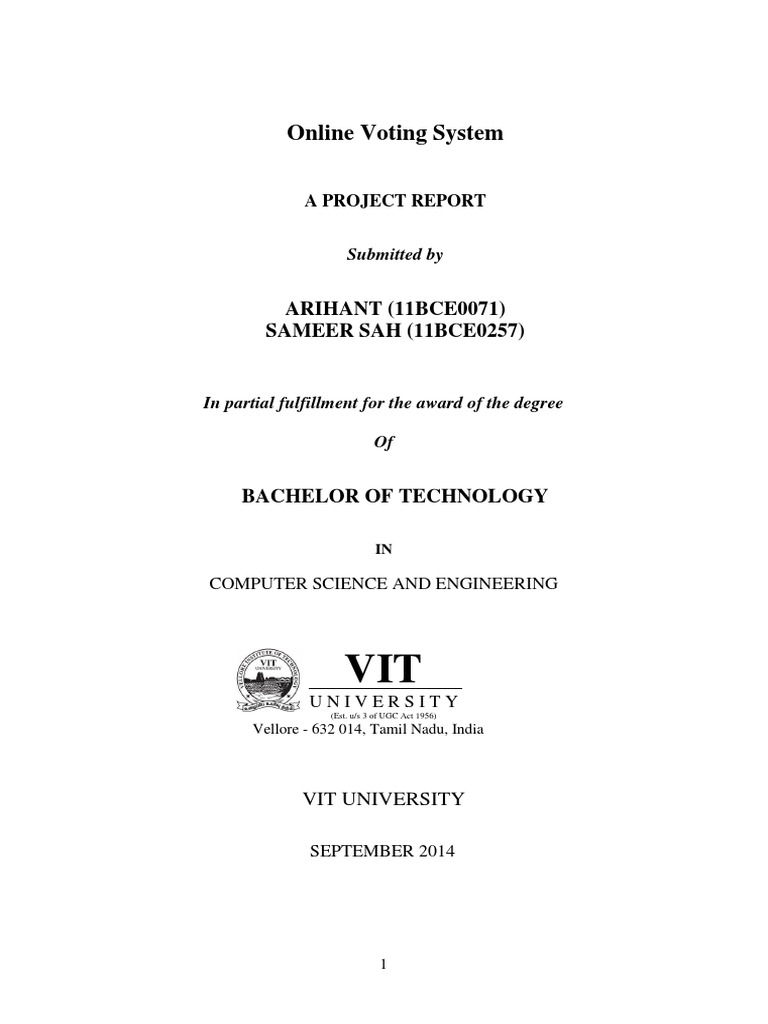 Online Voting System Project Report | PDF | Public Key Cryptography ...