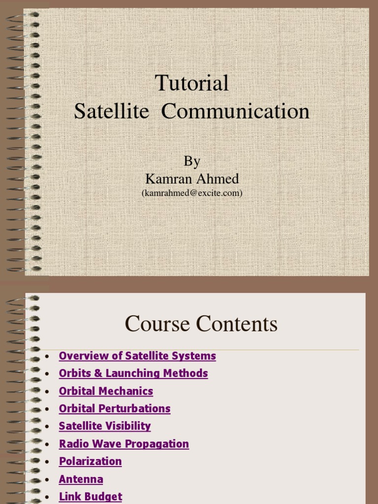 Satellitecommunicationatutorial 131113225008 Phpapp01 | PDF ...