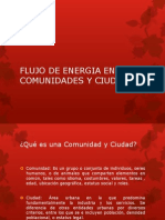 Flujo de Energia en Comunidades y Ciudades