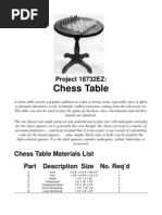 DIY Chess Table Plans and Instructions | PDF | Woodworking | Wood