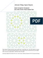 Islamic Geometric Ornament The 12 Point Islamic Star 4 Alternate TIlings Square Repeats