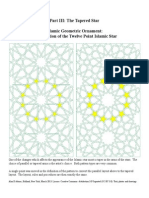 Islamic Geometric Ornament The 12 Point Islamic Star 3 The Tapered Star