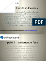 Latest Trends in Patents