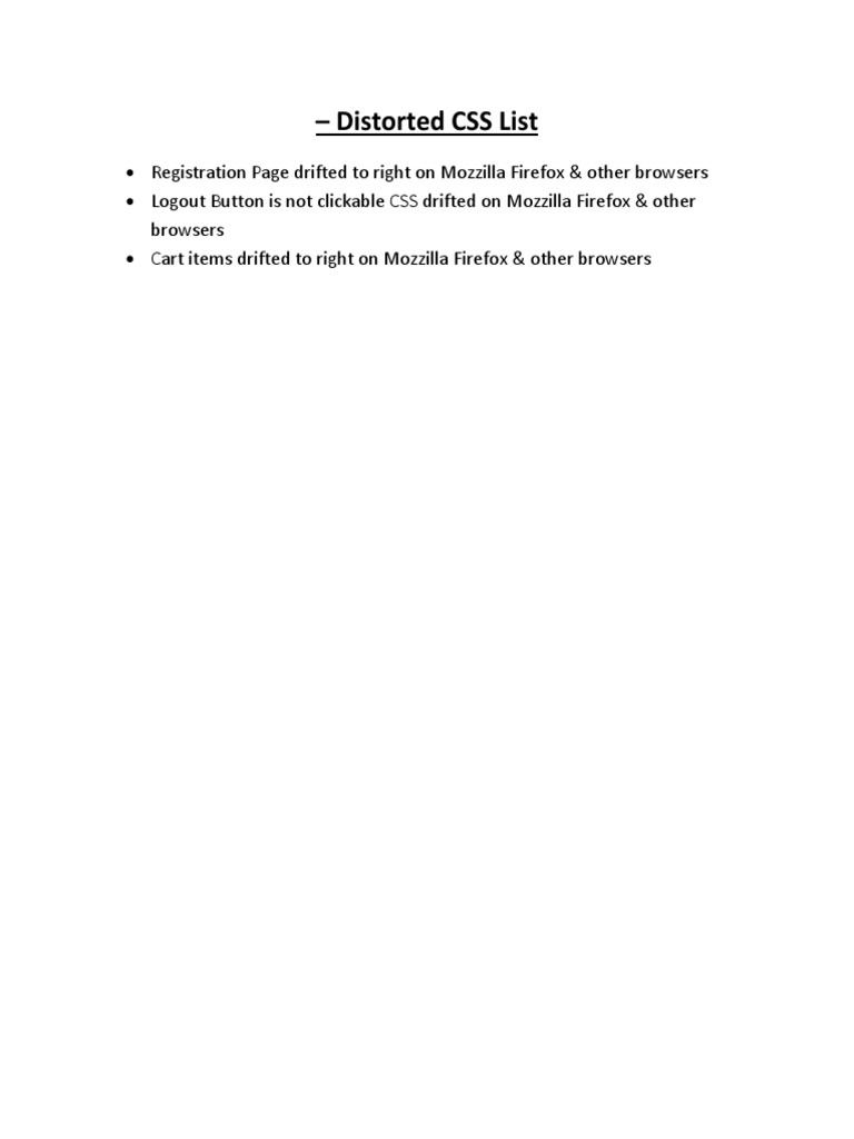 CSS Issues on Firefox Browsers | PDF