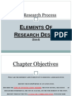 Research design elements and types