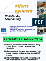 Operations Management: - Forecasting