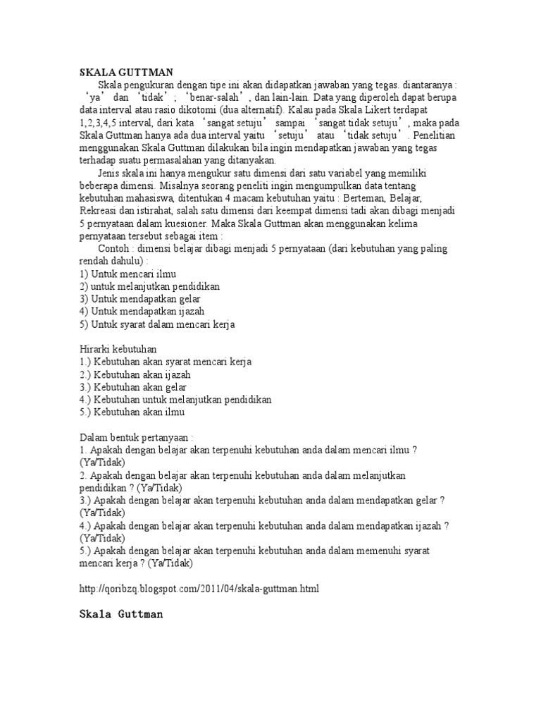Skala Guttman