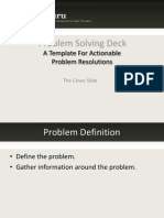 Problem Solving Deck: A Template For Actionable Problem Resolutions