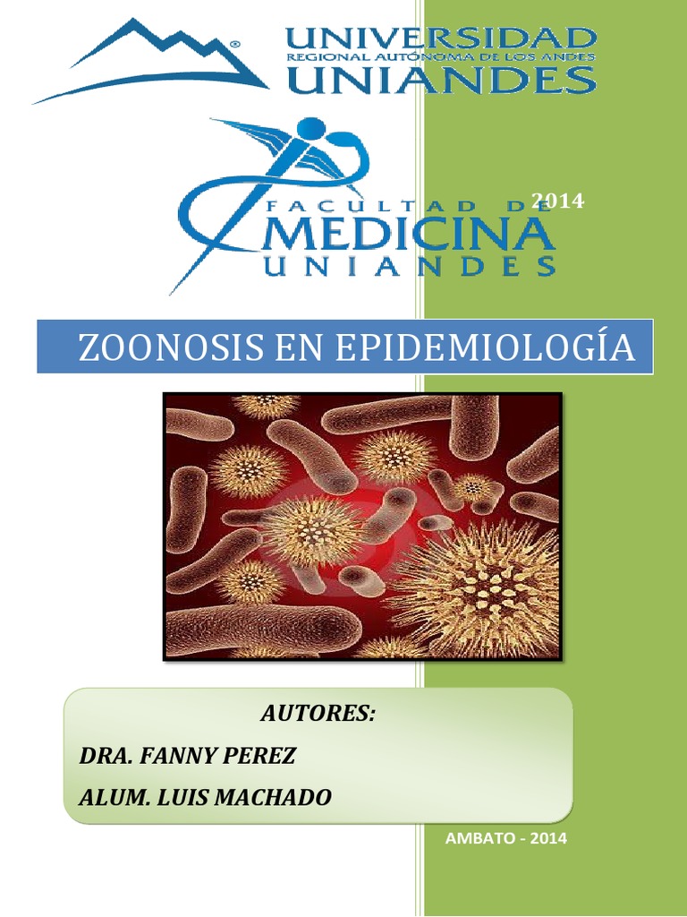 Zoonosis en Epidemiología Ántrax Salmonela