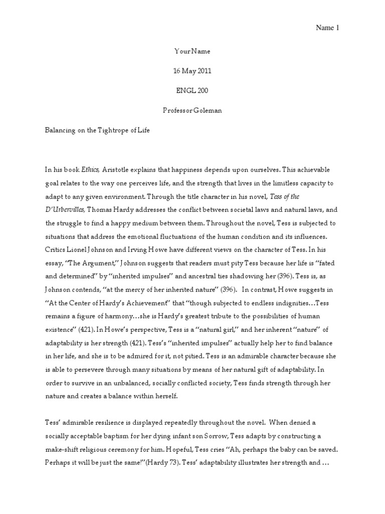 Mla format essay template image