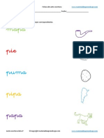 Lectoescritura Letra P - 10 PDF