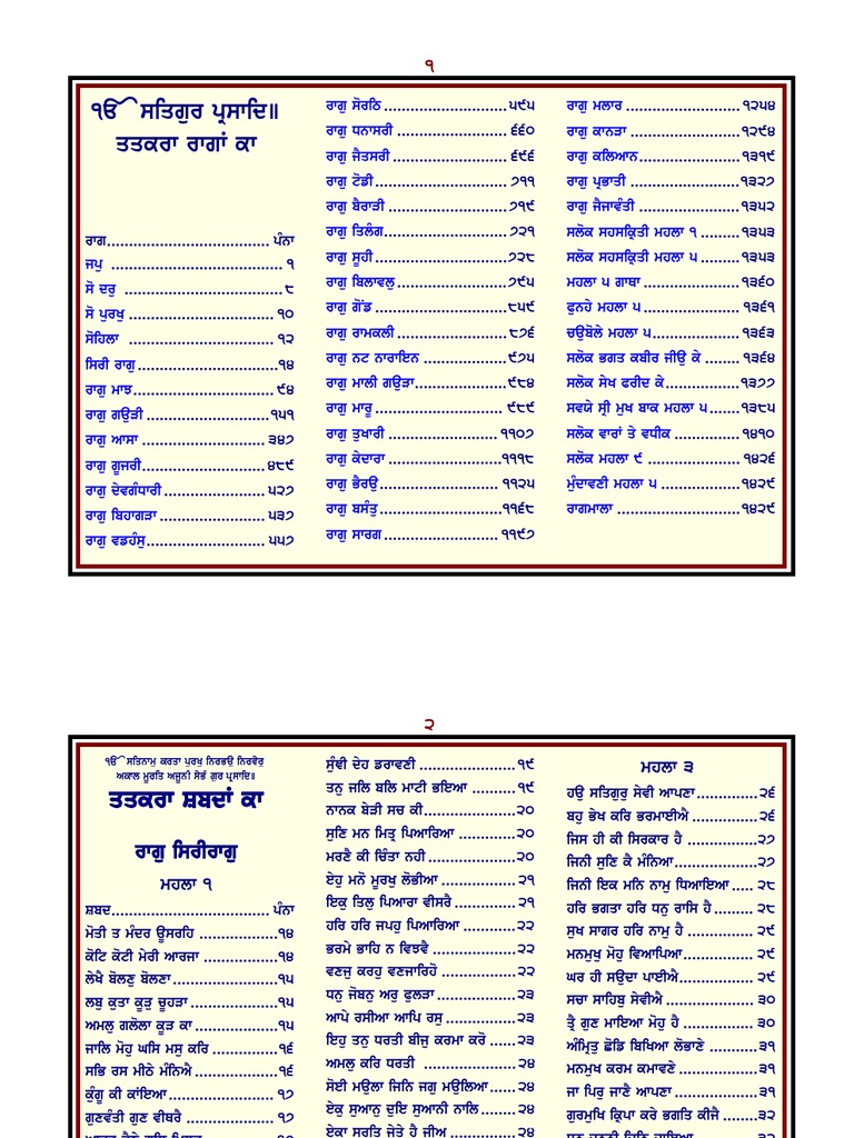 Siri Guru Granth Sahib | PDF | Punjab | Bhakti Movement