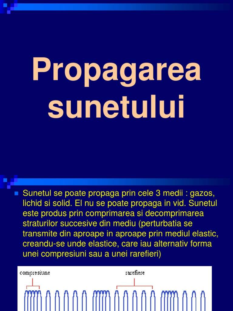 Propagarea Sunetului Ppt