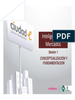 INTELIGENCIA DE MERCADO Conceptualizacion - y - Fundamentacion - Sesion - 1 PDF