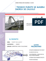 Puente de Madera - Memoria de Calculo