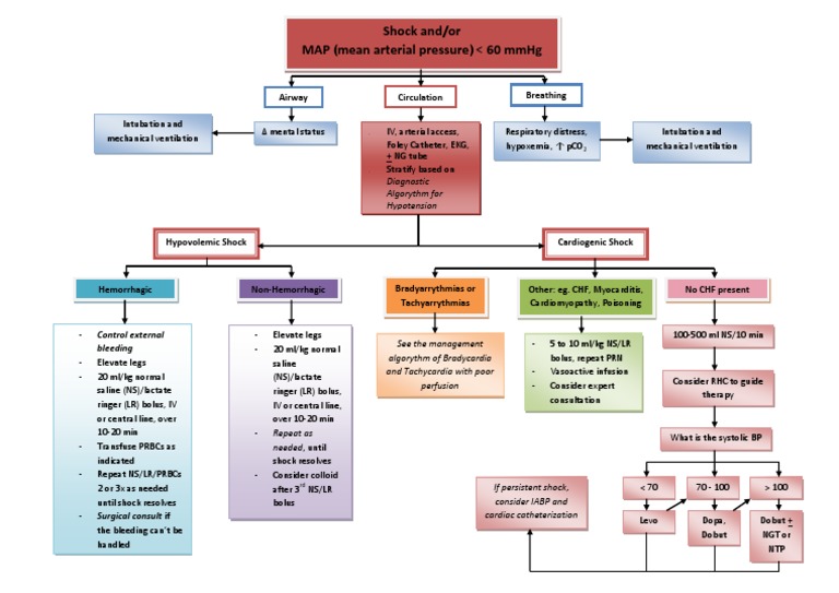Shock And/Or Map (Mean Arterial Pressure) 60 MMHG: Airway Circulation ...