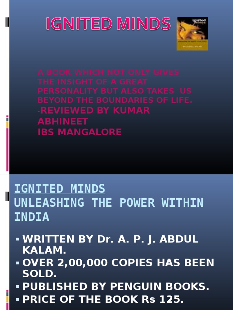 Ignited Minds Review PDF