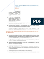 Tablas y Datos Acerca de Las Lámparas CFL Fluorescentes Ahorradoras de Energía