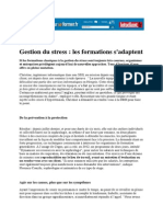 La Gestion Du Stress Evolue La Formation Aussi PDF