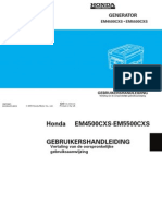 Handleiding en Instructieboekje Honda EM4500CXS Aggregaat - Nederlands