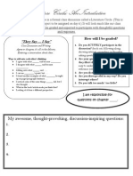 Class Discussion Introduction- Questions, Convo Norms