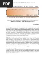 Educação infantil e educação ambiental