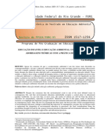 Educação Infantil e Educação Ambiental: Um Encontro Das Abordagens Teóricas Com A Prática Educativa (REMEA, 2011)