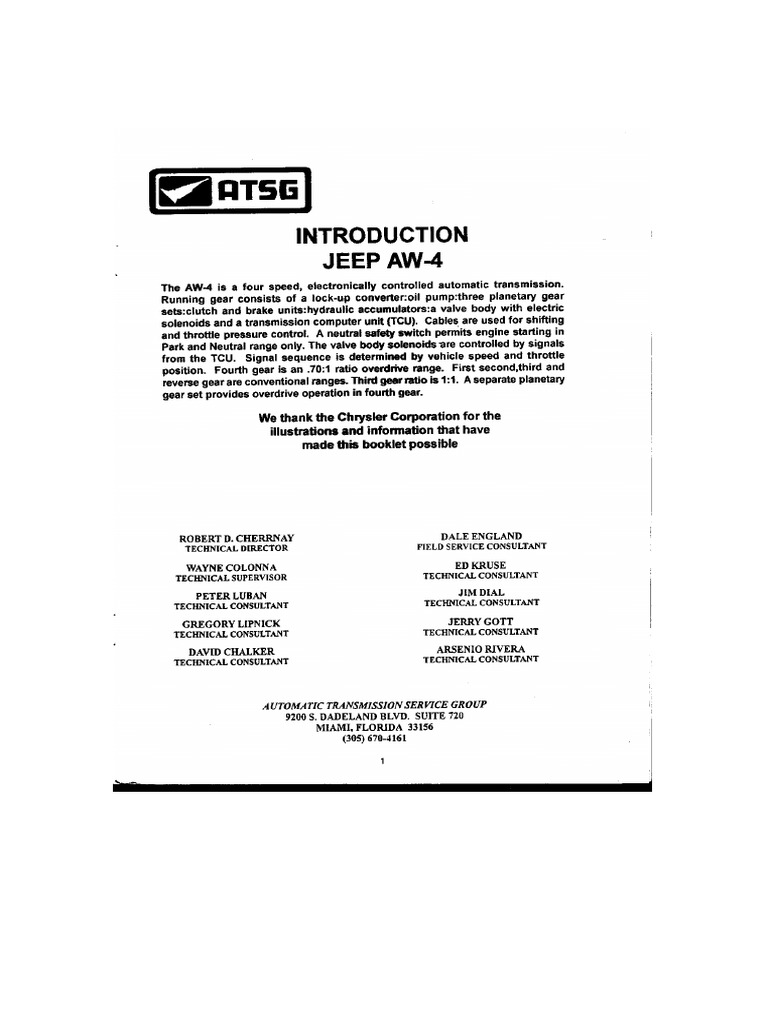 AW4 Manual PDF | PDF