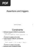 Assertions Triggers