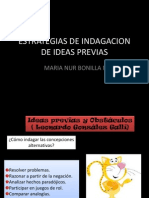 Estrategias de Indagacion de Ideas Previas PDF