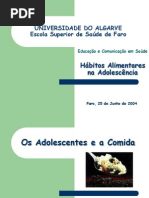 Os Adolescentes e a Comida
