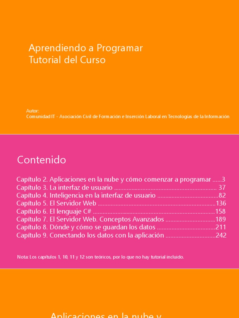 Tutorial - Aprendiendo A Programar | PDF