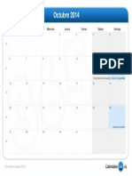 Calendario Octubre 2014 PDF
