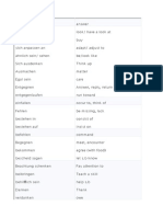 German Dative Verb List